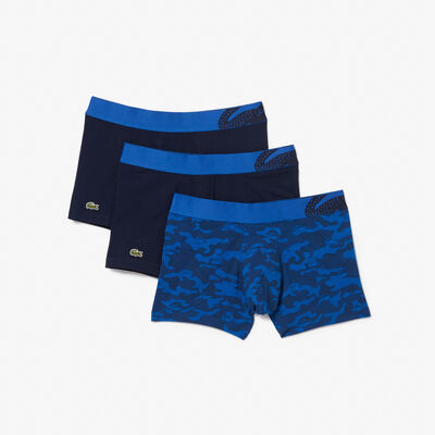 Men's Print Cotton Jersey Trunk Three-pack