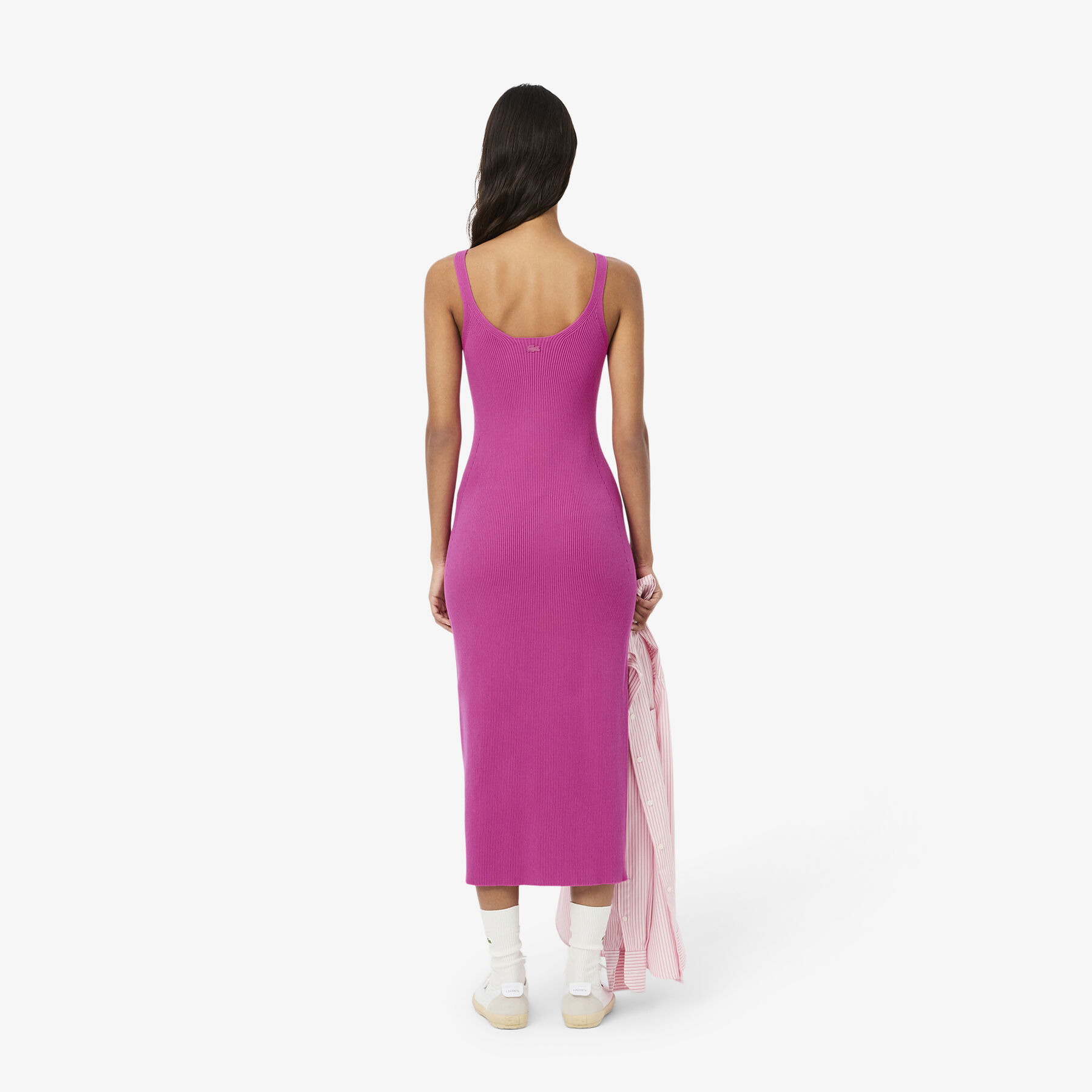 Long Seamless Ribbed Dress lacoste long seamless ribbed dress
