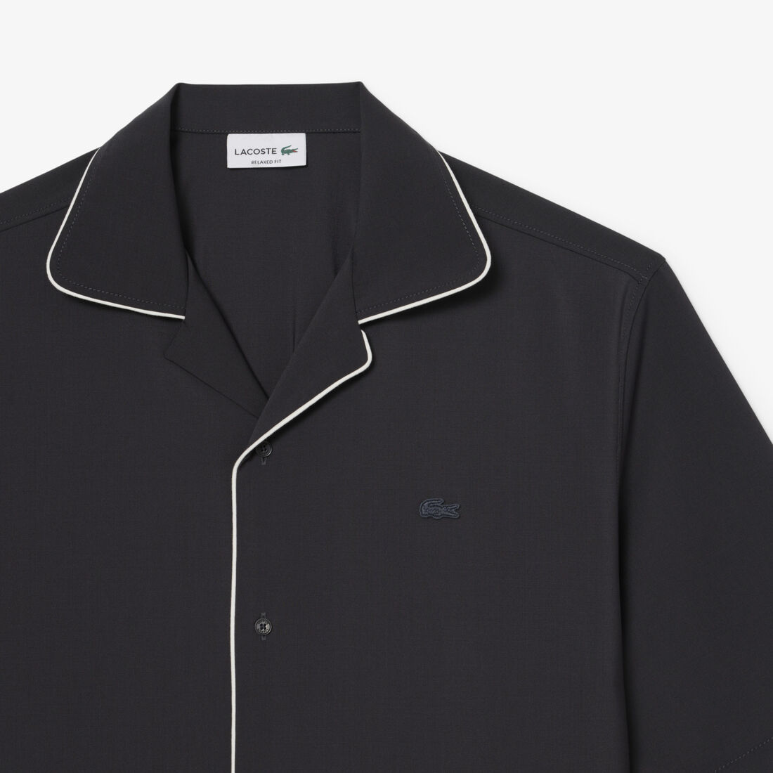 Relaxed Fit Short Sleeved Wool Shirt Relaxed Fit Short Sleeved Wool Shirt