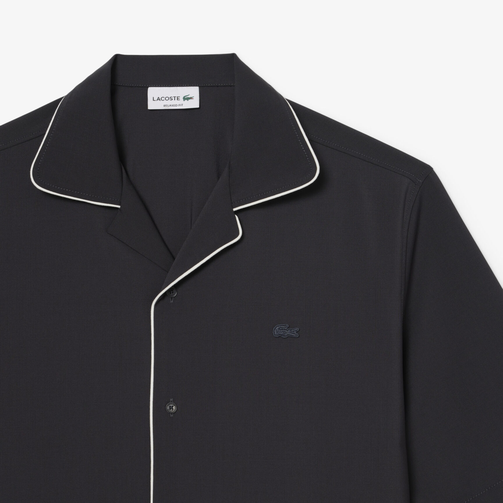 Relaxed Fit Short Sleeved Wool Shirt Relaxed Fit Short Sleeved Wool Shirt