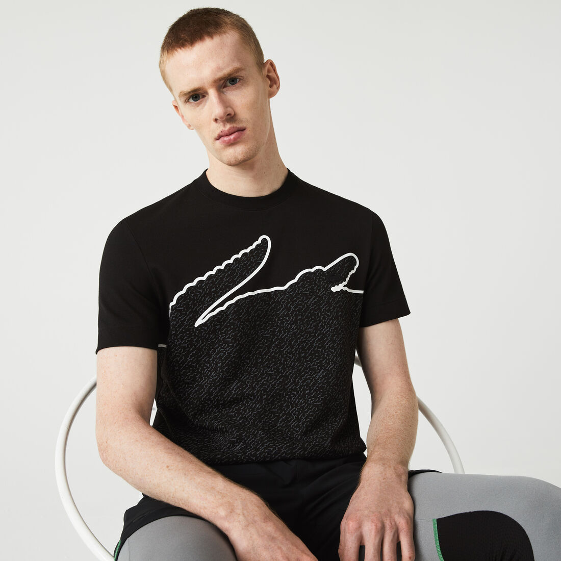 Men's Crew Neck Cotton Pique Blend T-Shirt Men's Crew Neck Cotton Pique Blend T-Shirt