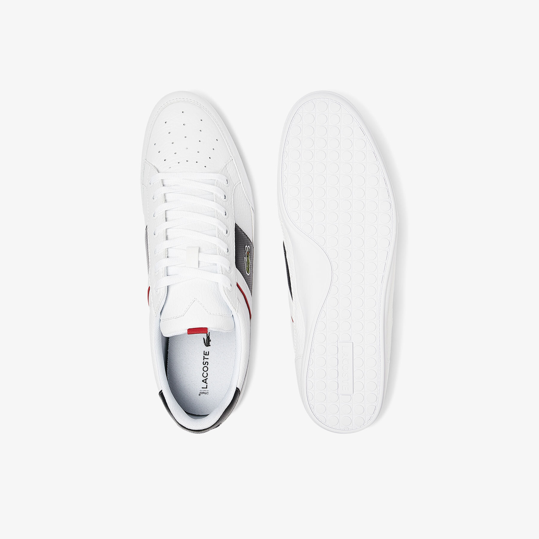 Men's Chaymon Leather and Synthetic Trainers lacoste men s chaymon leather and synthetic trainers