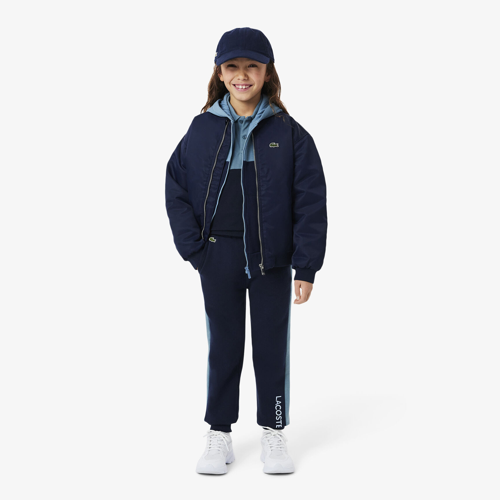 Colour-Block Petit Pique Polo Shirt