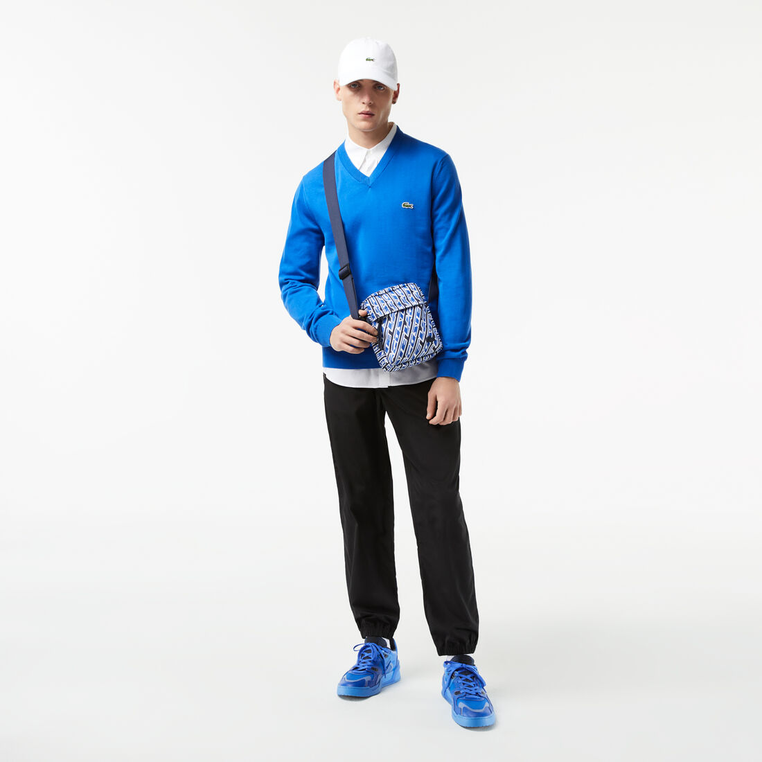 Monochrome Cotton V-neck Sweater Monochrome Cotton V-neck Sweater