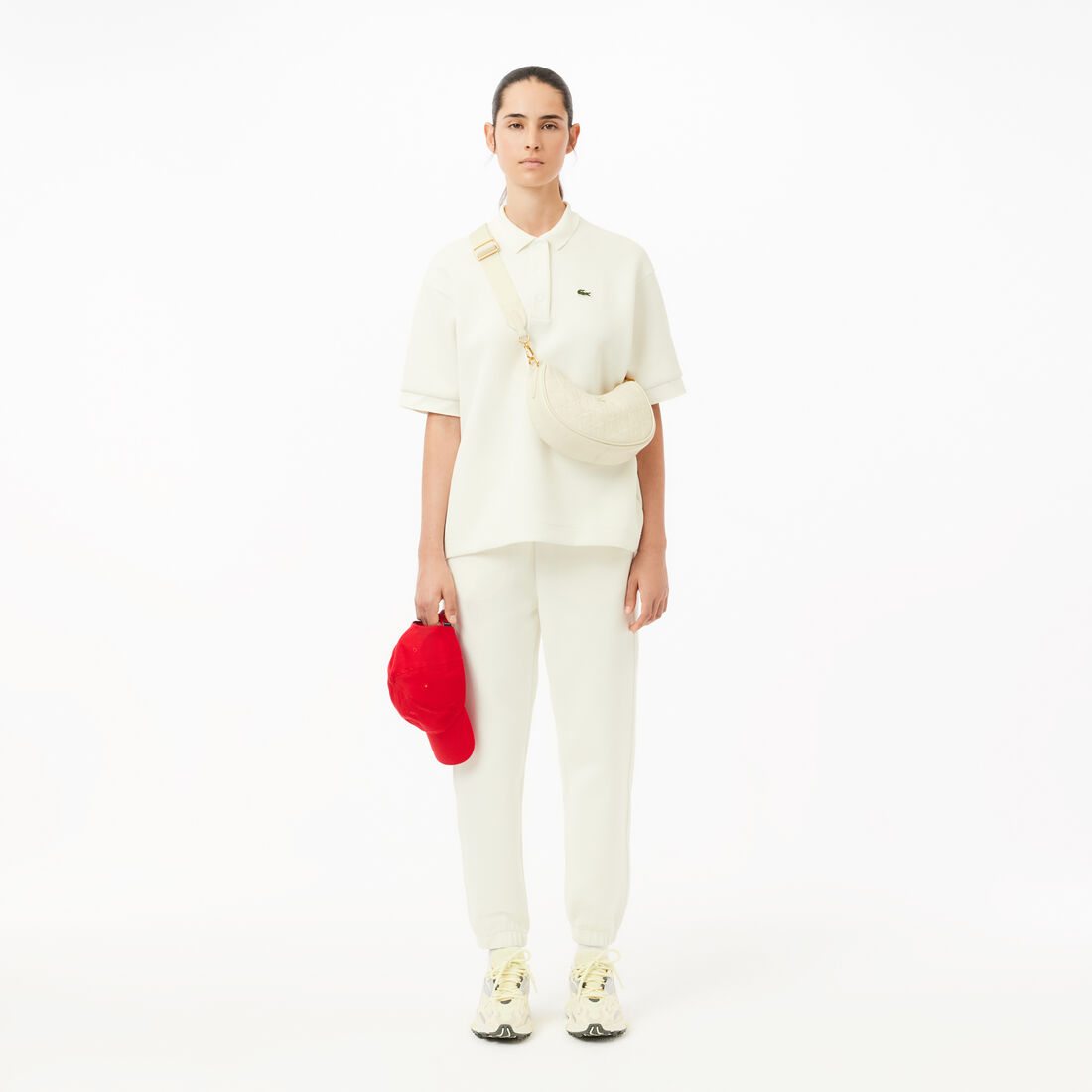 Double Sided Cotton Pique Oversized Polo Shirt Double Sided Cotton Pique Oversized Polo Shirt