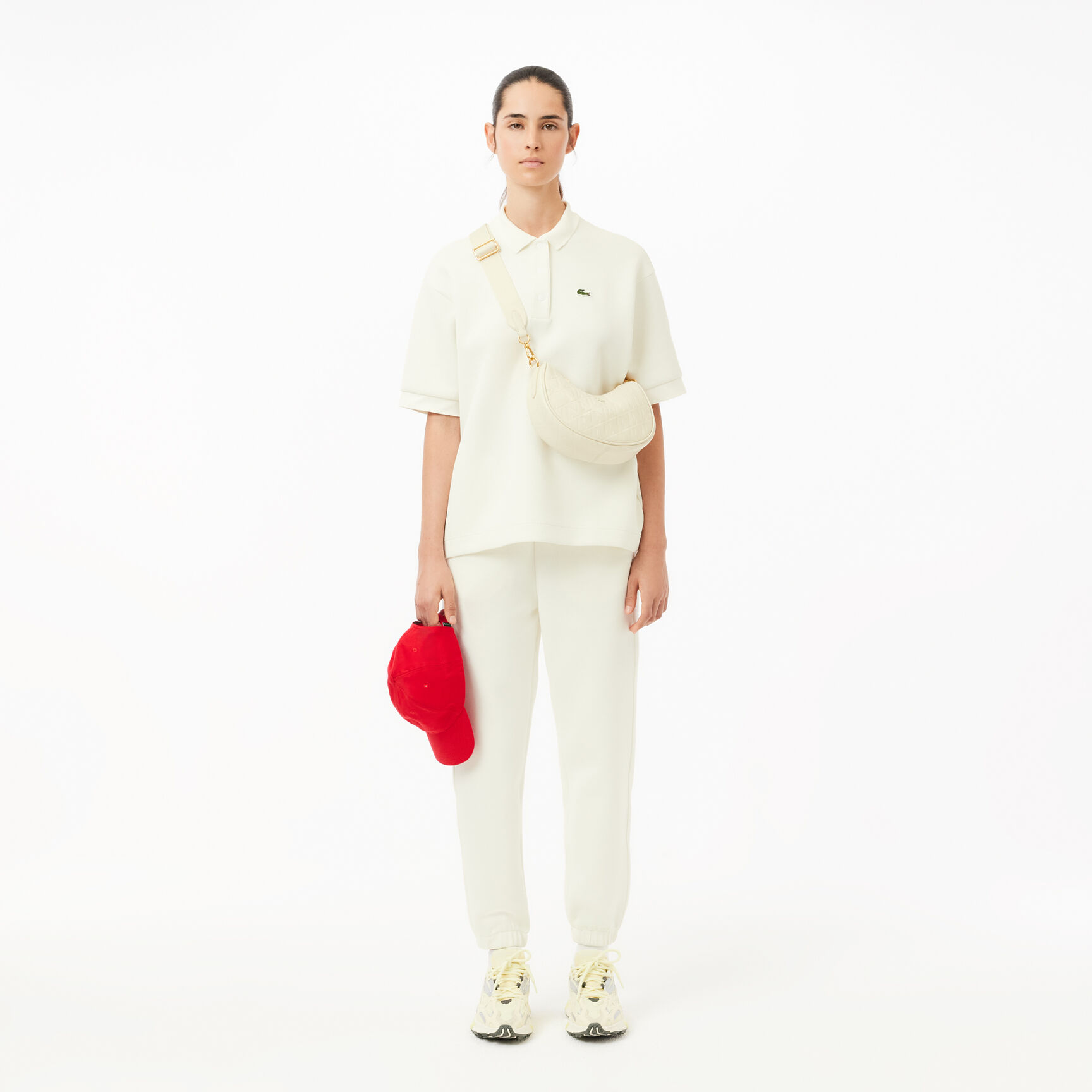 Double Sided Cotton Pique Oversized Polo Shirt Double Sided Cotton Pique Oversized Polo Shirt