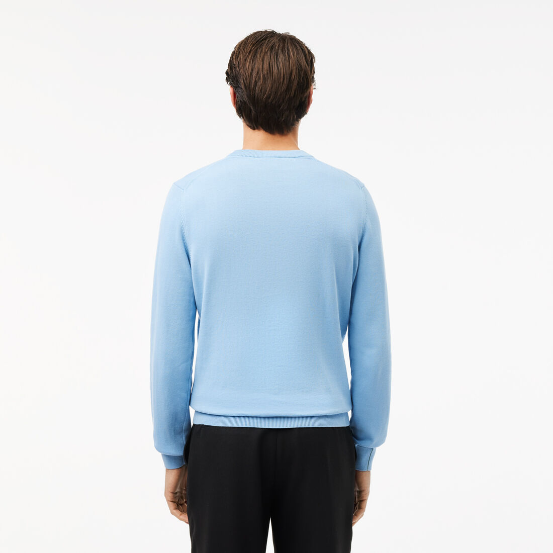 سترة قطنية أحادية اللون بياقة دائرية سترة قطنية أحادية اللون بياقة دائرية