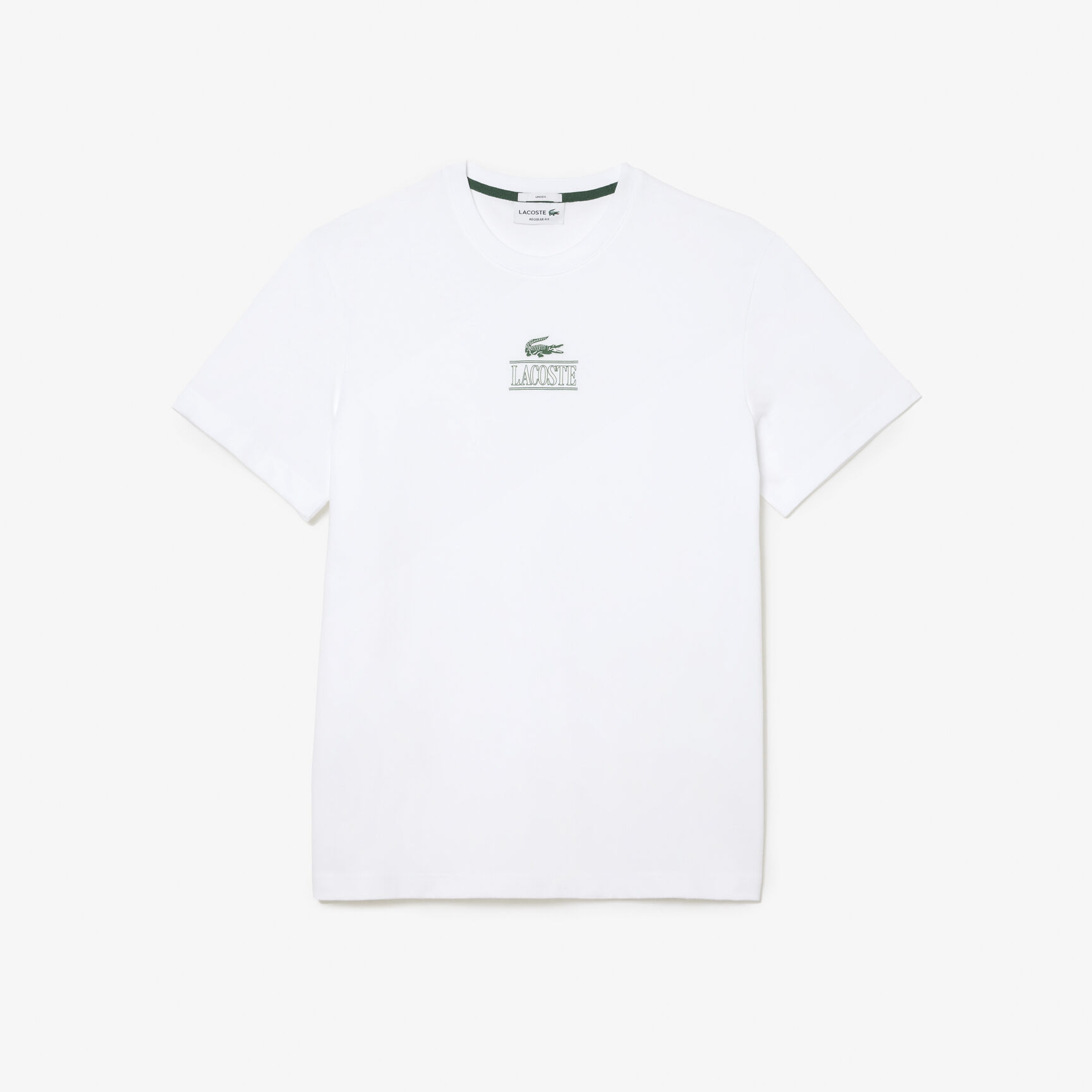 تي شيرت جيرسيه قطن بطبعة مميزة لكلمة Lacoste تي شيرت جيرسيه قطن بطبعة مميزة لكلمة Lacoste