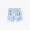 lacoste boys  quick dry badge print swimming trunks