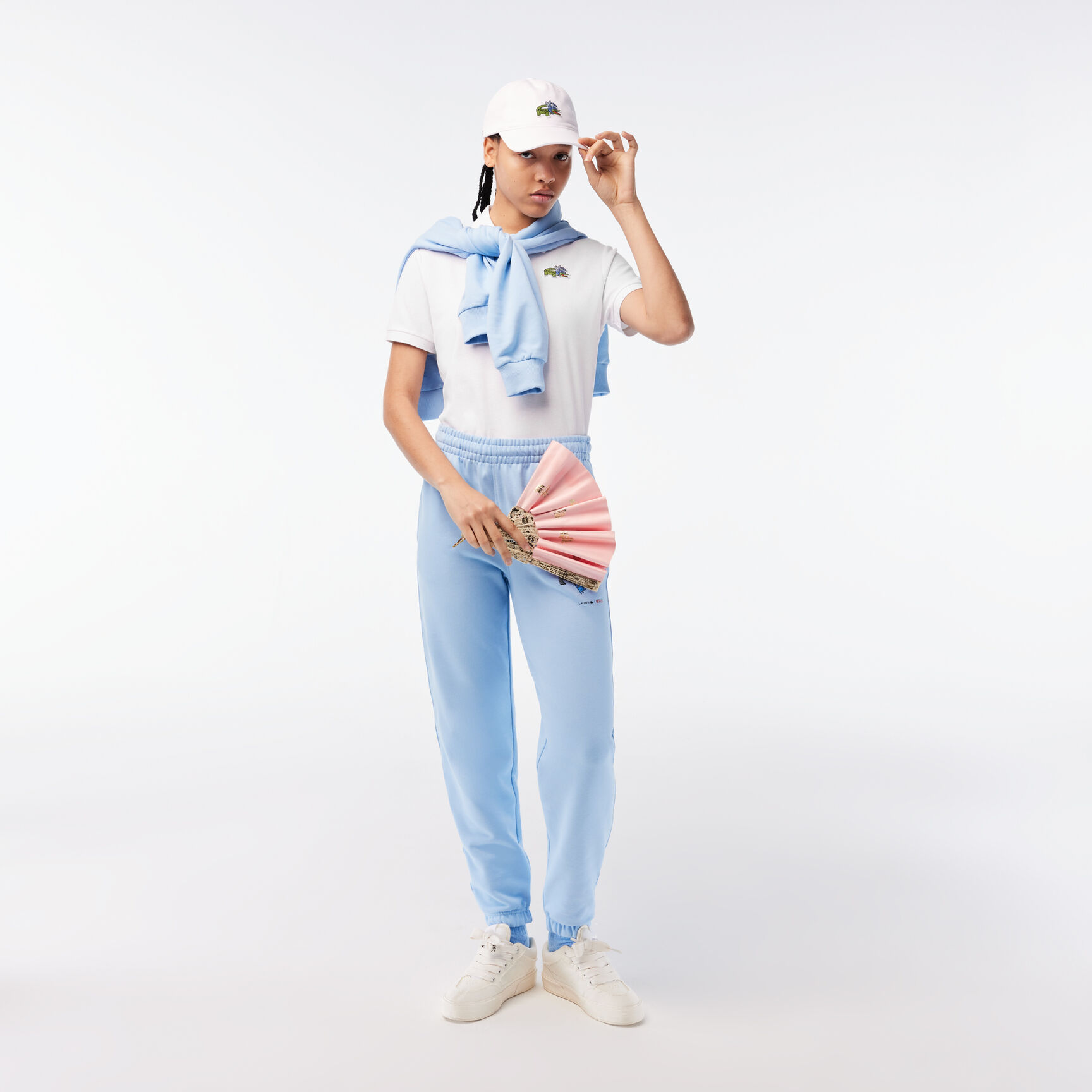 Women's Lacoste x Netflix Crocodile Show Print Polo Shirt