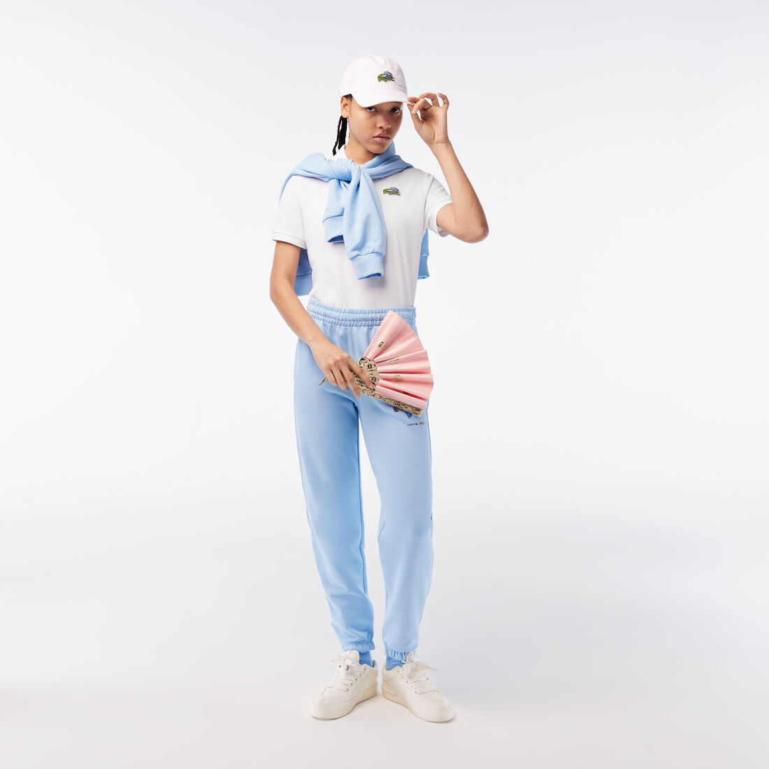 تيشيرت بولو بطبعة تمساح للنساء مجموعة Lacoste x Netflix تيشيرت بولو بطبعة تمساح للنساء مجموعة Lacoste x Netflix