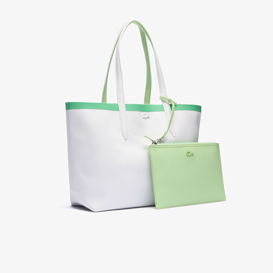 Women's Anna Reversible Contrast Band Coated Canvas Tote Bag Women's Anna Reversible Contrast Band Coated Canvas Tote Bag