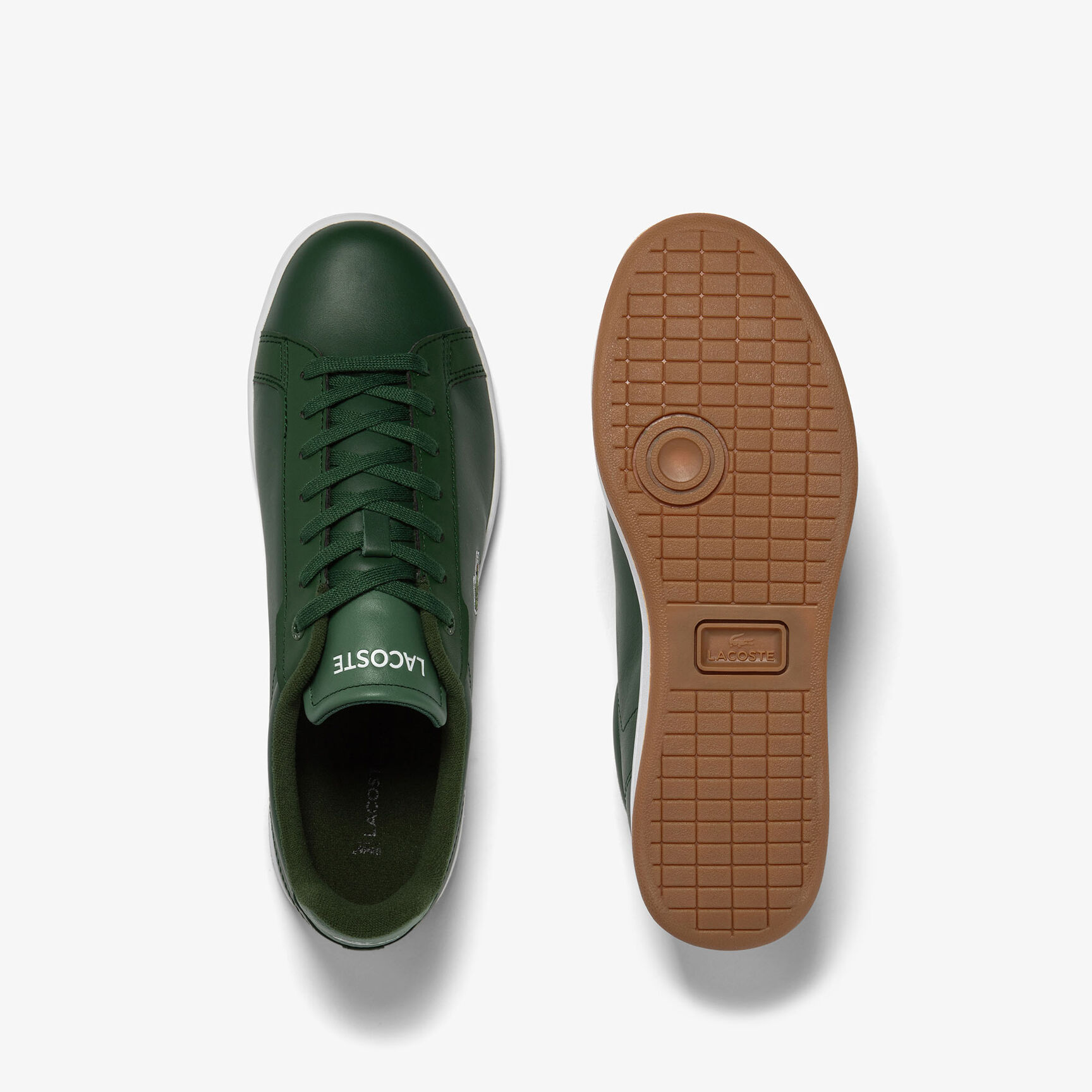 Men's Lacoste Carnaby Pro Leather Gum Sole Trainers Men's Lacoste Carnaby Pro Leather Gum Sole Trainers