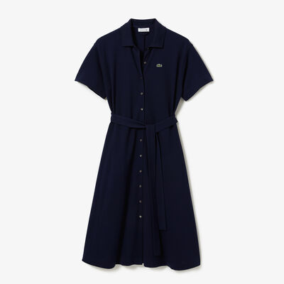 Women’s Lacoste Belted Piqué Polo Dress