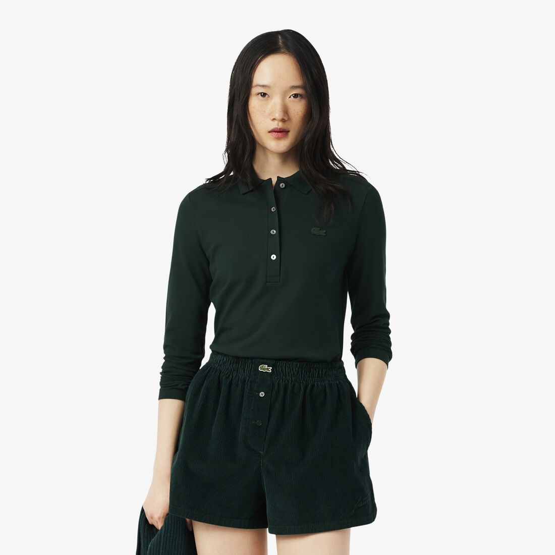 Women's Slim fit Stretch Pique Lacoste Polo Shirt