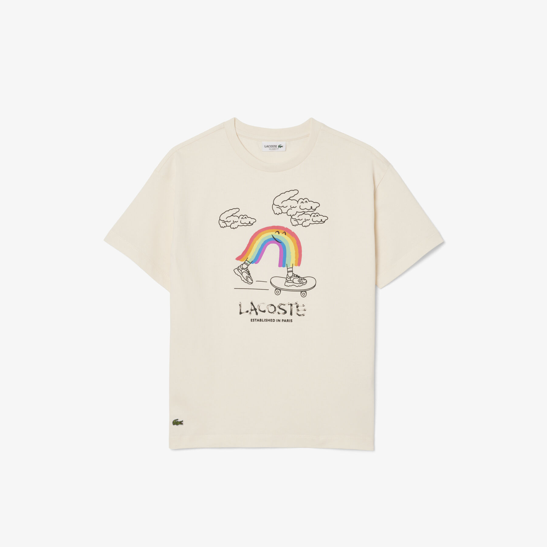 Printed Cotton T-shirt lacoste printed cotton t shirt