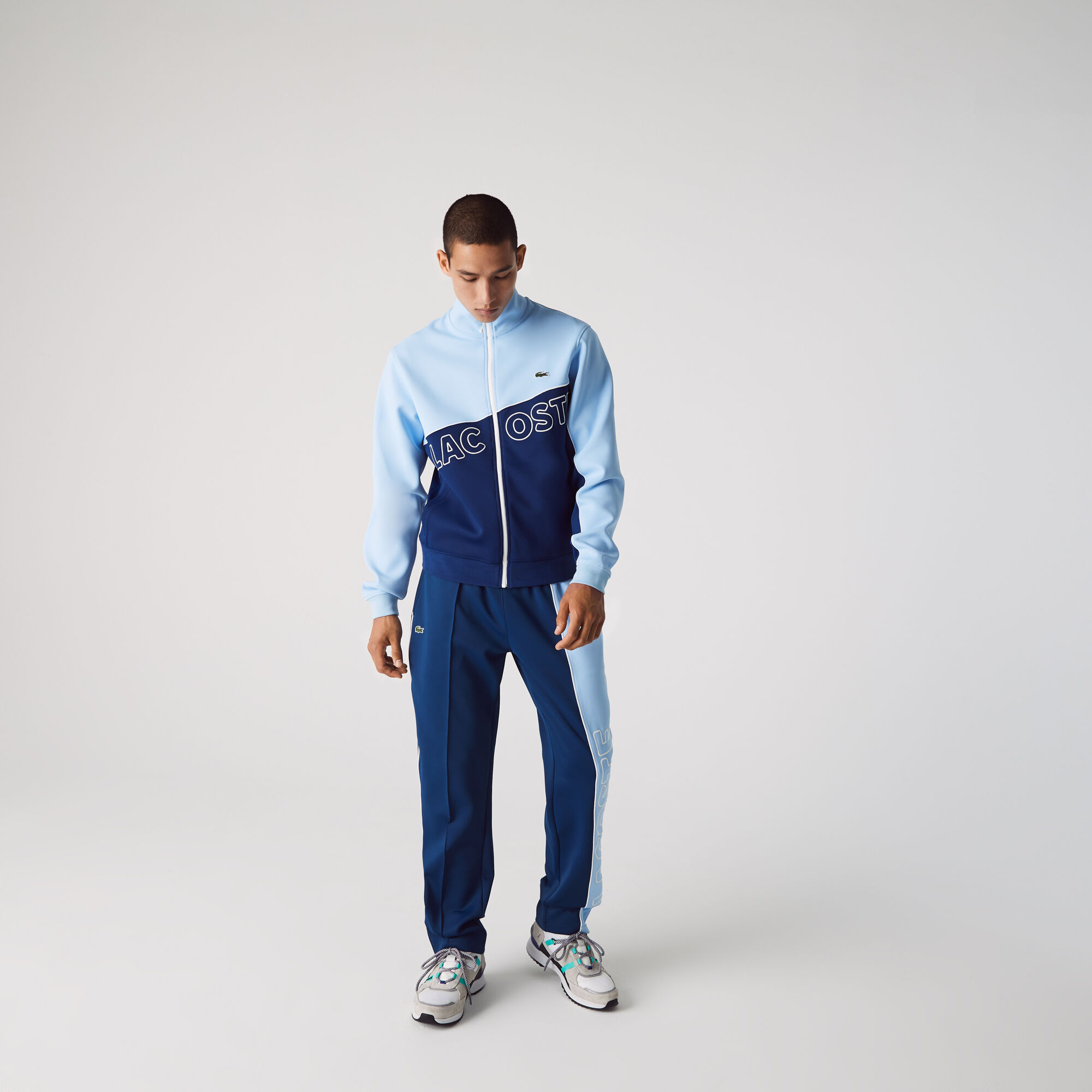 Unisex Lacoste LIVE Colourblock Light Neoprene Tracksuit Pants Unisex Lacoste LIVE Colourblock Light Neoprene Tracksuit Pants