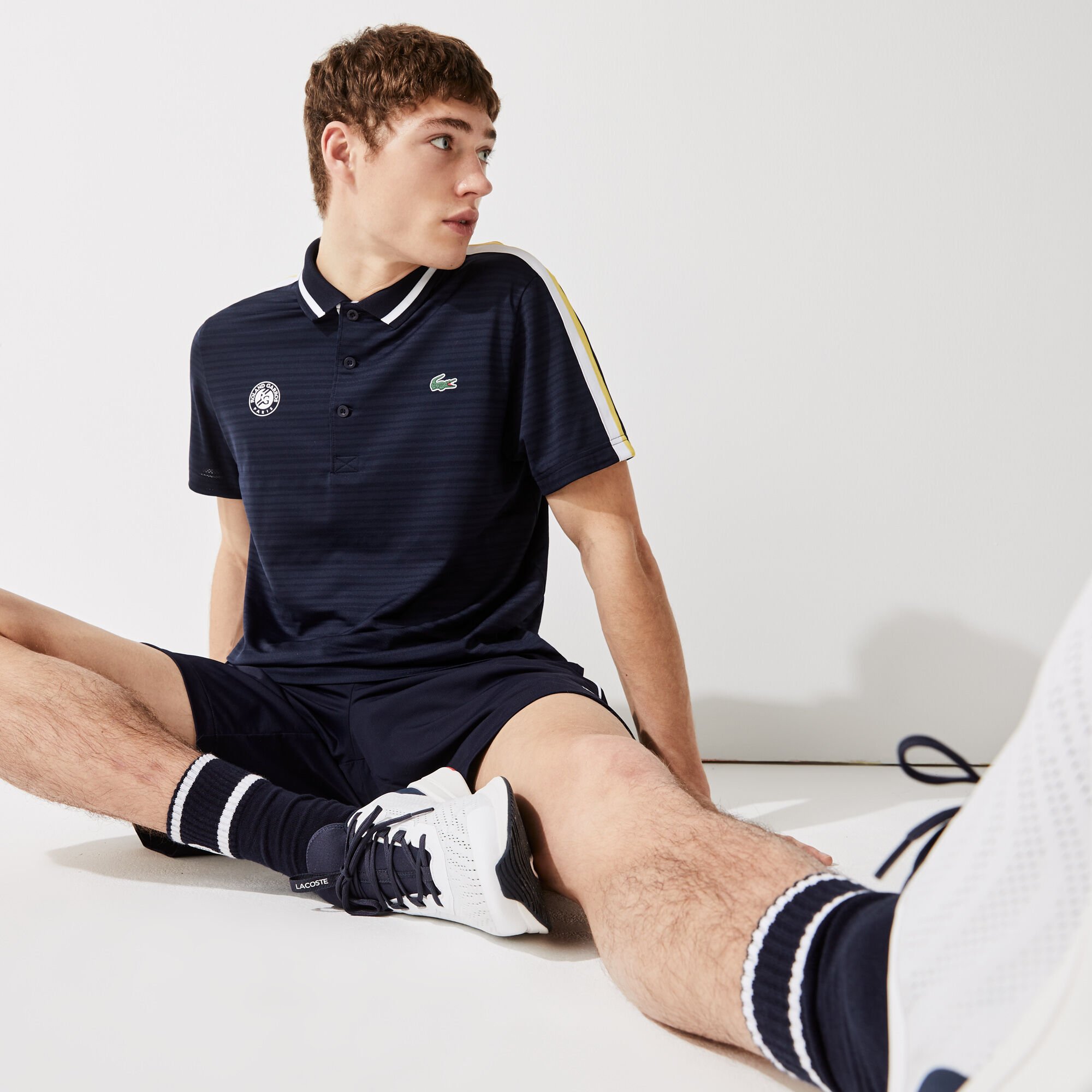 Polo lacoste hotsell sport bleu