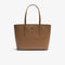 lacoste women s chantaco piqu  leather tote bag