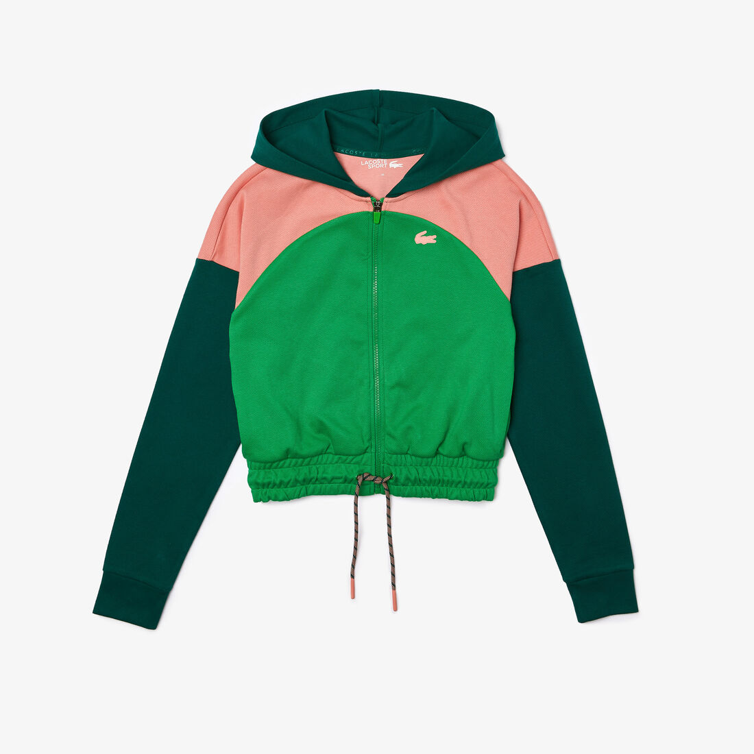 سويت شيرت نسائي من القطن العضوي بسحاب من مجموعة Lacoste SPORT سويت شيرت نسائي من القطن العضوي بسحاب من مجموعة Lacoste SPORT