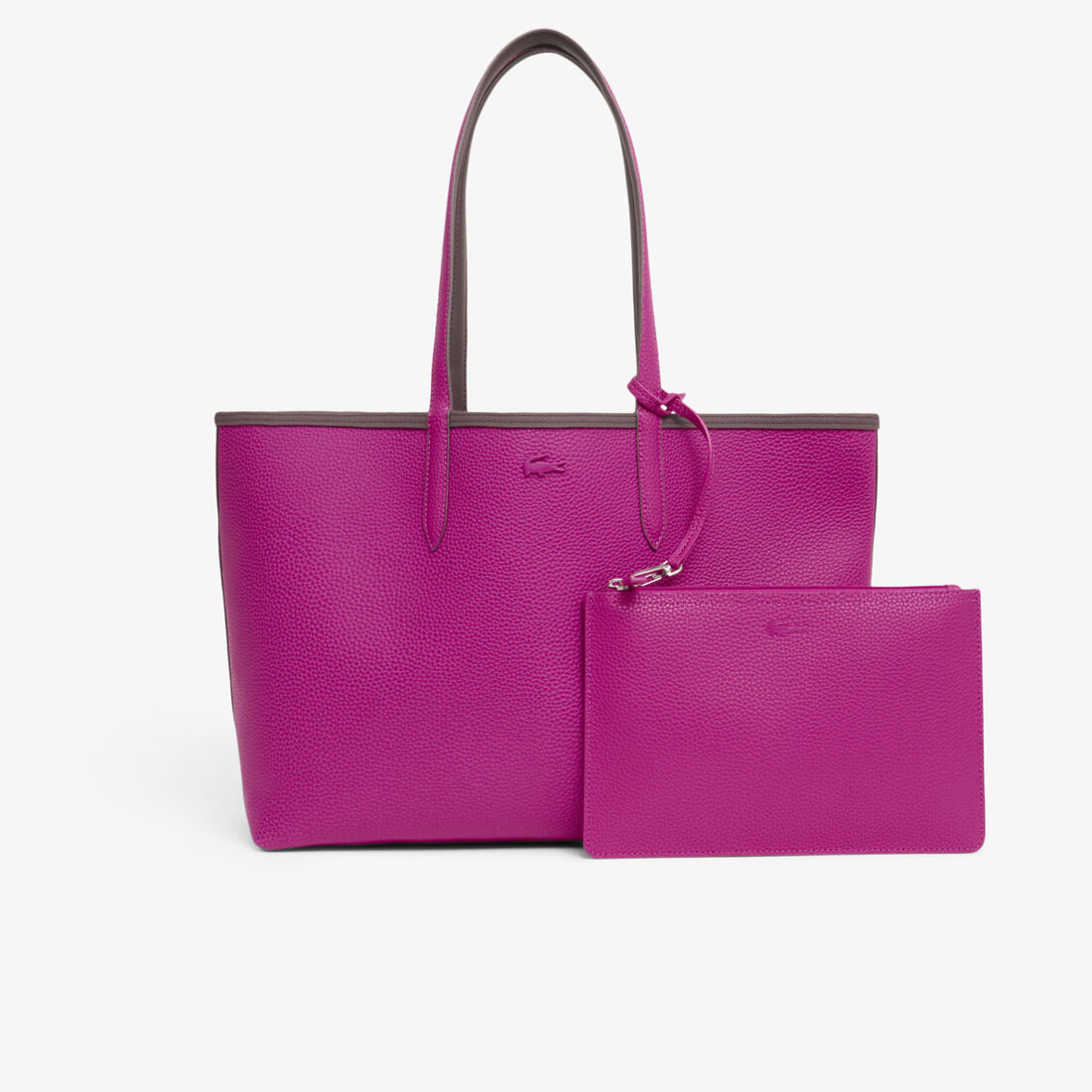 lacoste anna reversible tote with pouch