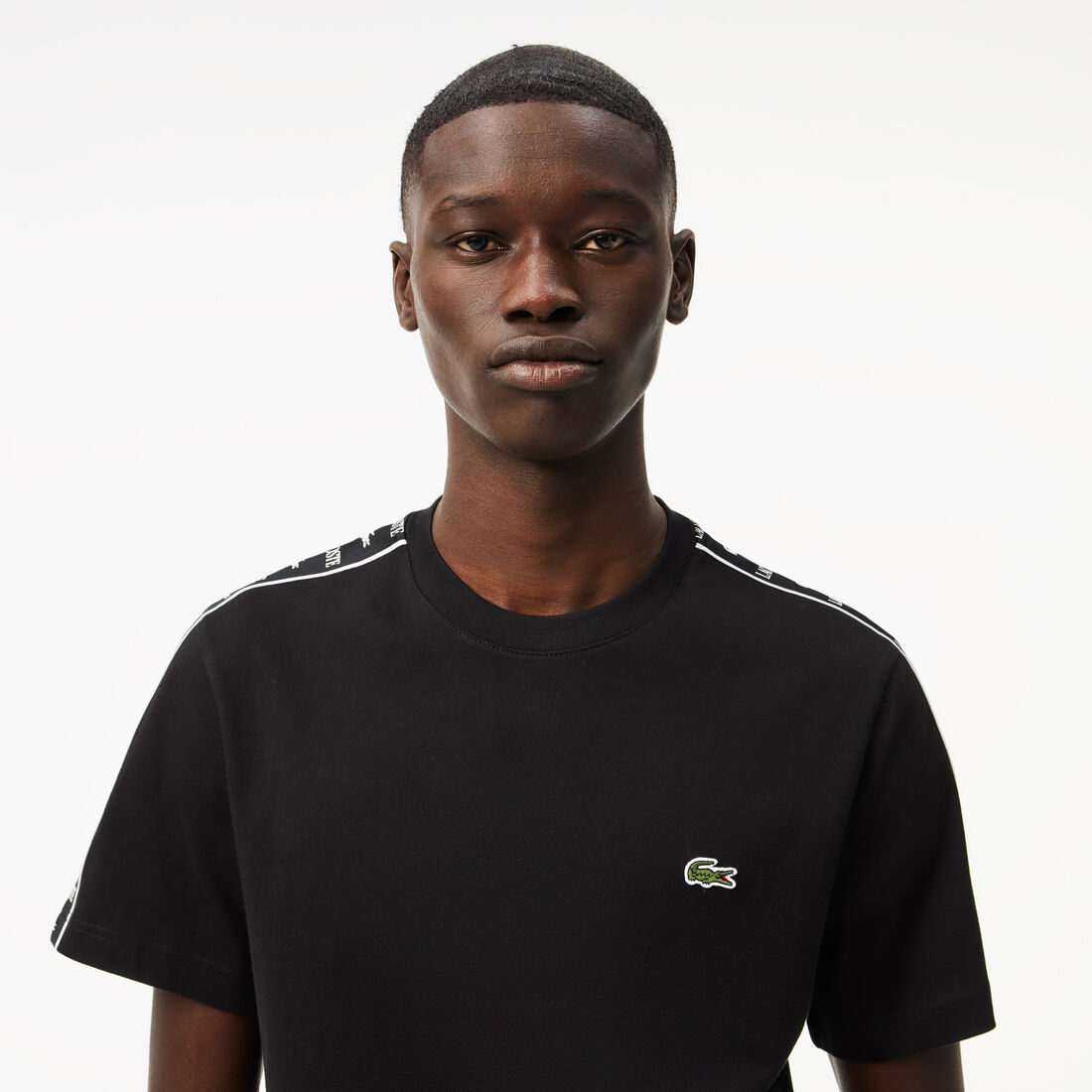 Cotton Jersey Logo Stripe T-shirt Cotton Jersey Logo Stripe T-shirt