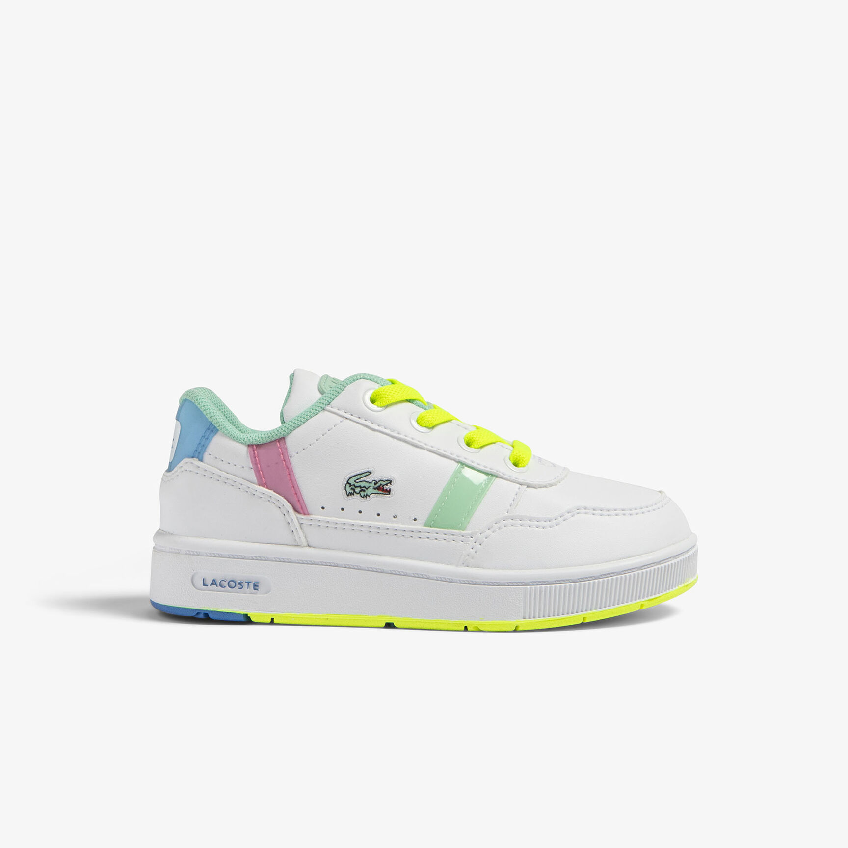 Infants' Lacoste T-Clip Synthetic Colour Pop Trainers Infants' Lacoste T-Clip Synthetic Colour Pop Trainers