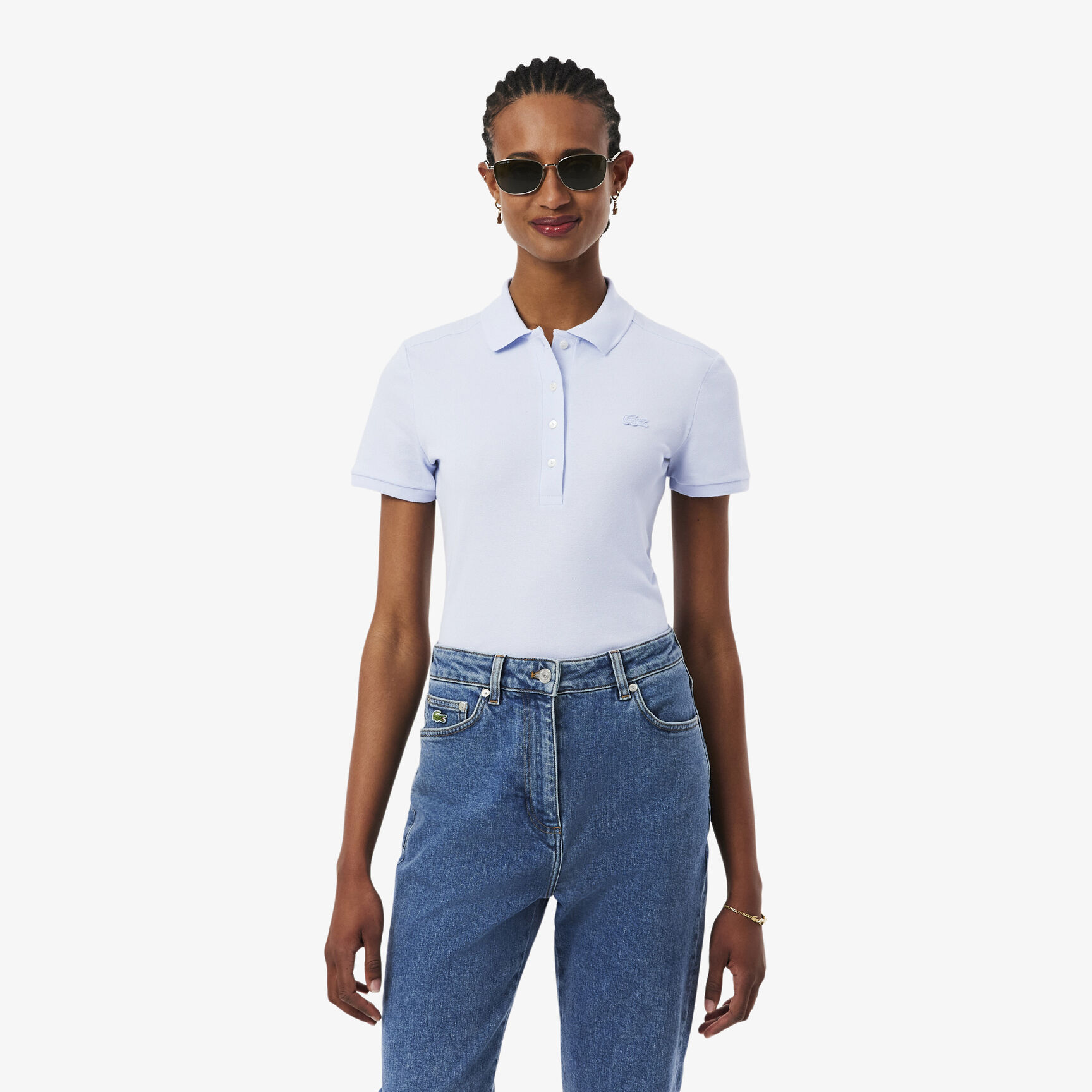 L.12.D Slim Fit Stretch Petit Pique Polo Shirt