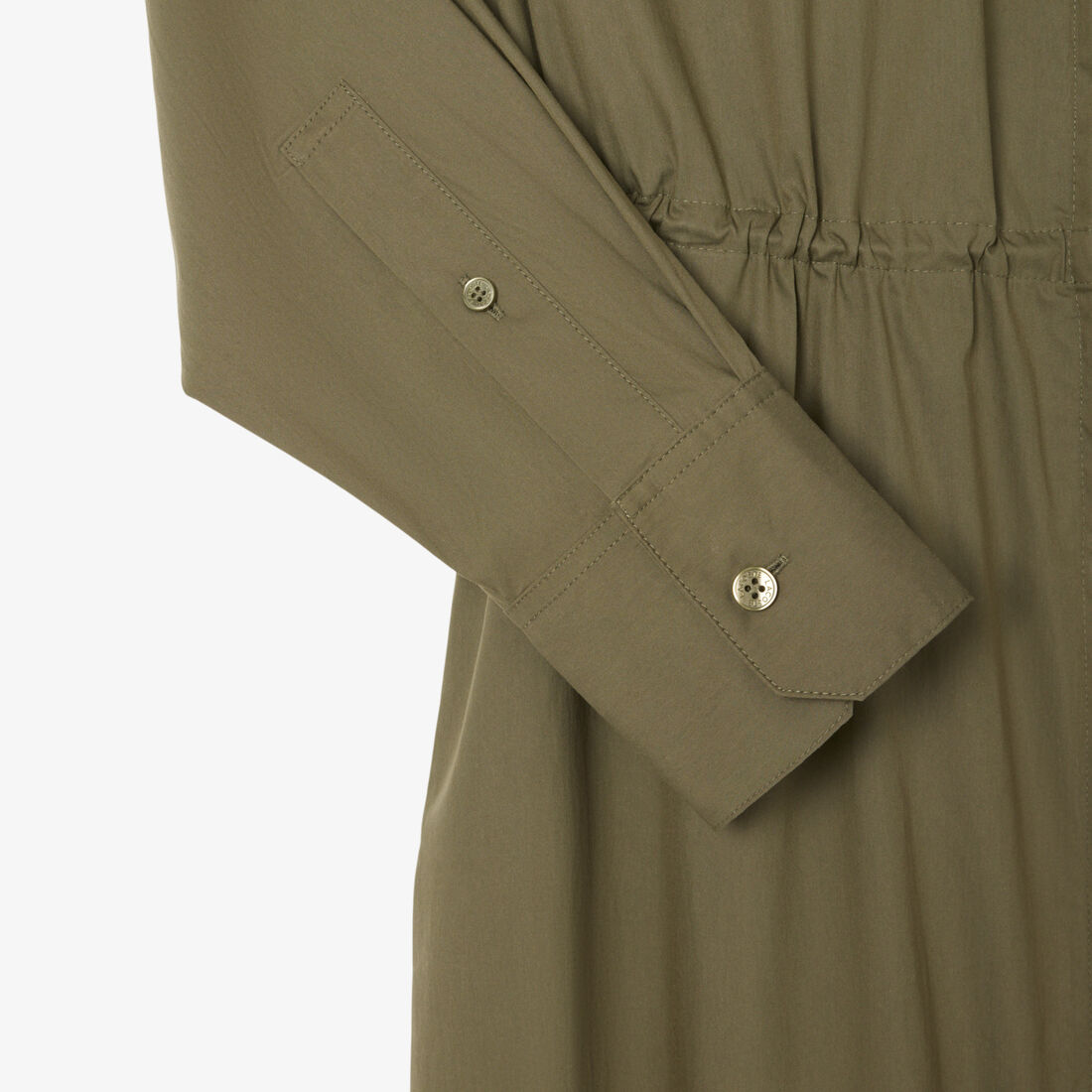 فستان قميص قطني كبير الحجم بسحاب أمامي فستان قميص قطني كبير الحجم بسحاب أمامي