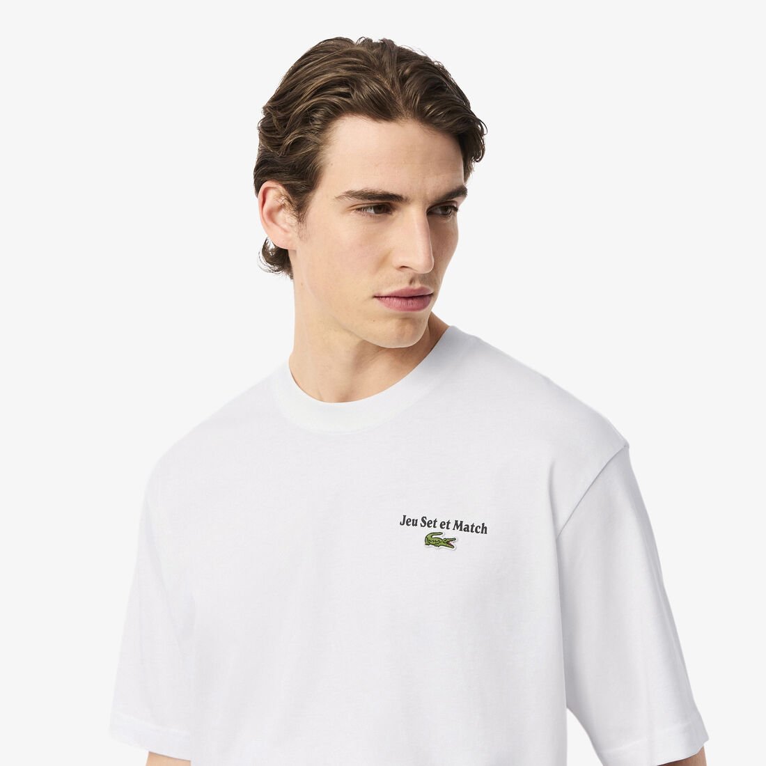 تي شيرت فضفاض من قماش الجيرسي الثقيل المطبوع تي شيرت فضفاض من قماش الجيرسي الثقيل المطبوع