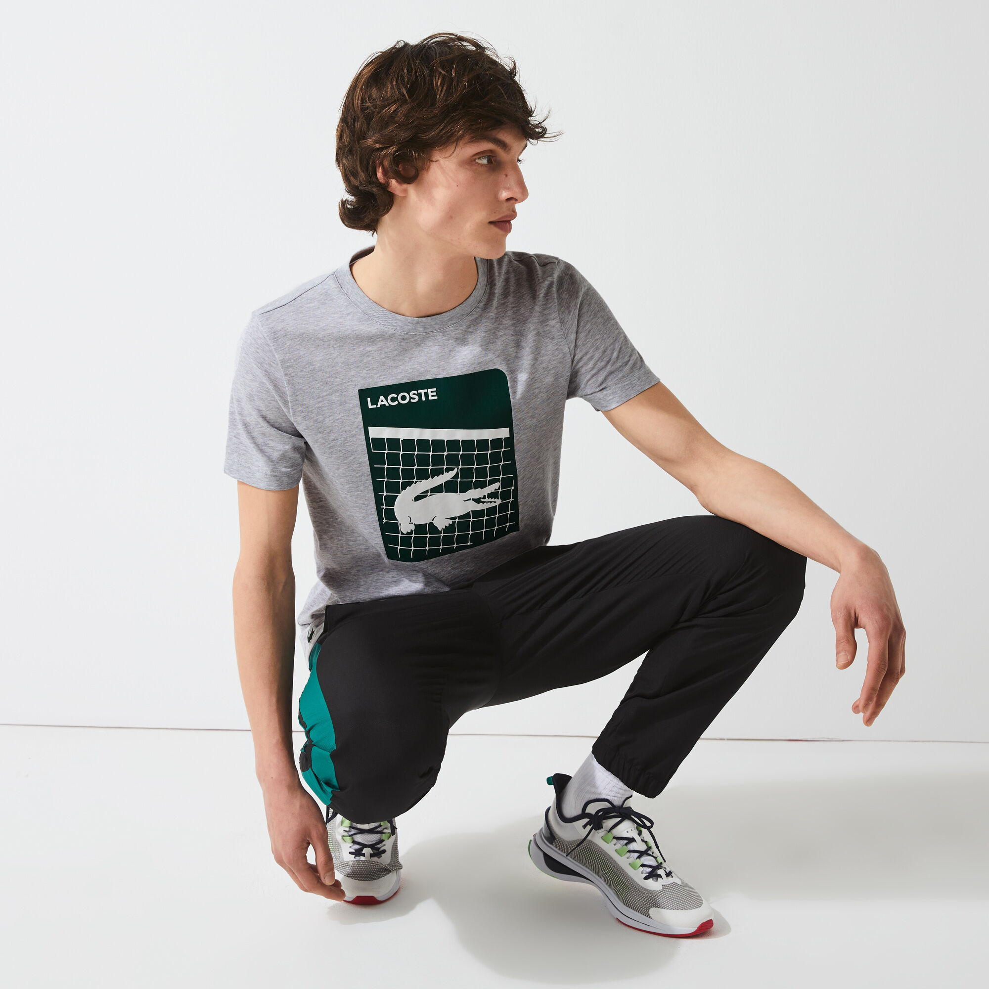 Men’s Lacoste SPORT 3D Print Breathable T-shirt Men’s Lacoste SPORT 3D Print Breathable T-shirt