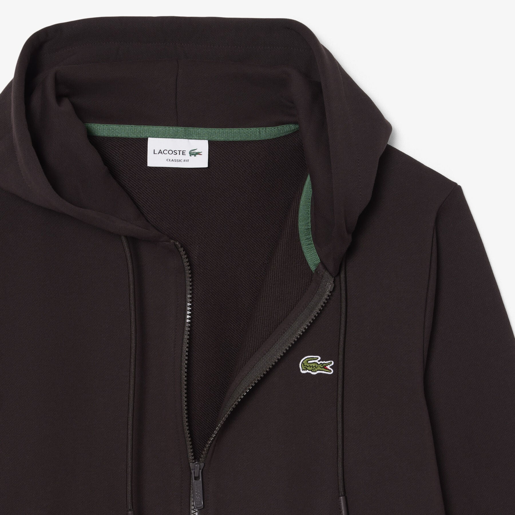Classic Fit Zipped Fleece Sweatshirt Classic Fit Zipped Fleece Sweatshirt