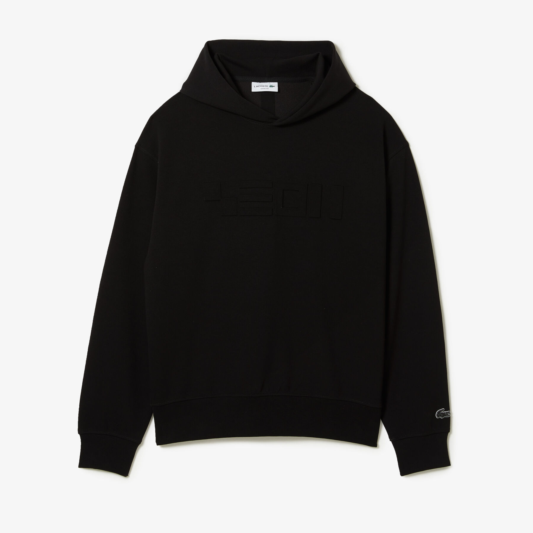 men s lacoste loose fit hooded sweatshirt