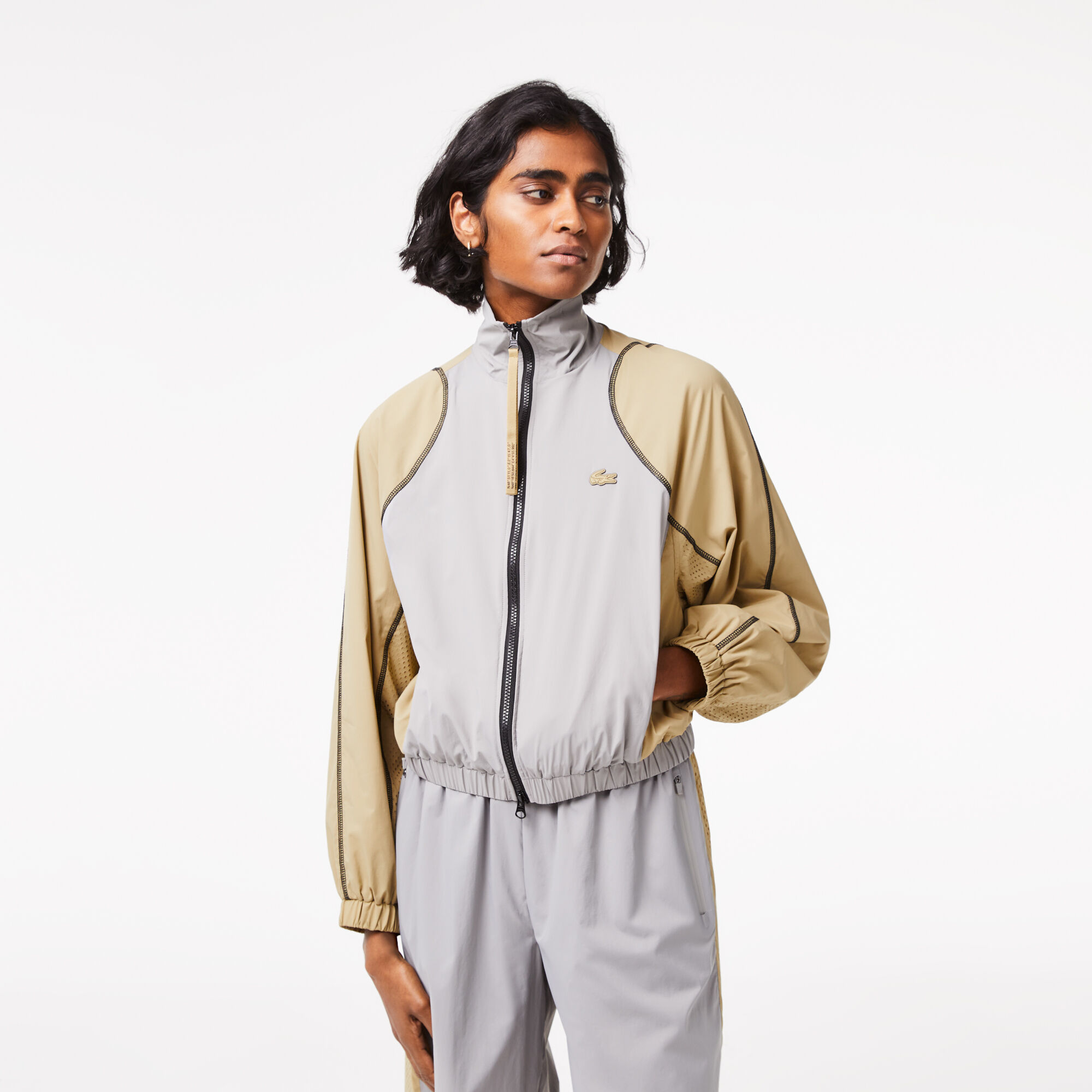 Buy Women s Lacoste Oversized Two Tone Taffeta Jacket Lacoste QA