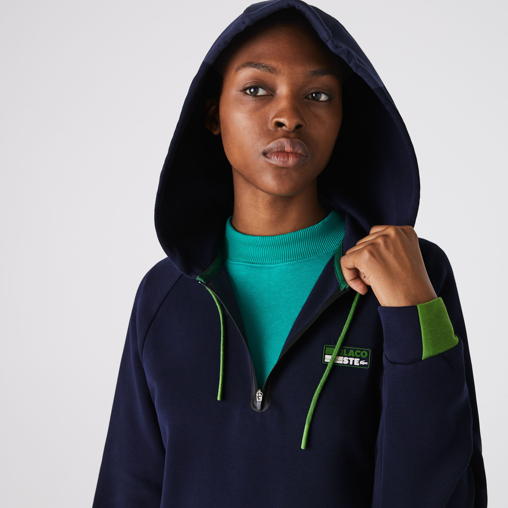 Women's Lacoste SPORT Hooded Cotton Blend Sweatshirt Dress Women's Lacoste SPORT Hooded Cotton Blend Sweatshirt Dress