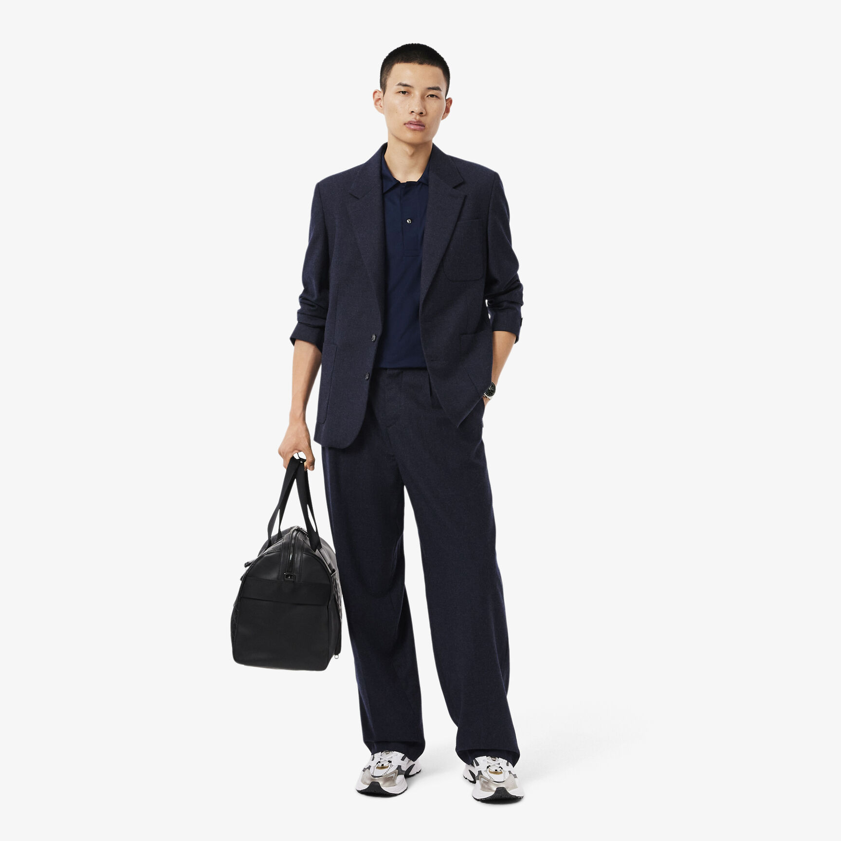 Paris Classic Fit Open Neck Embroidered Polo Shirt