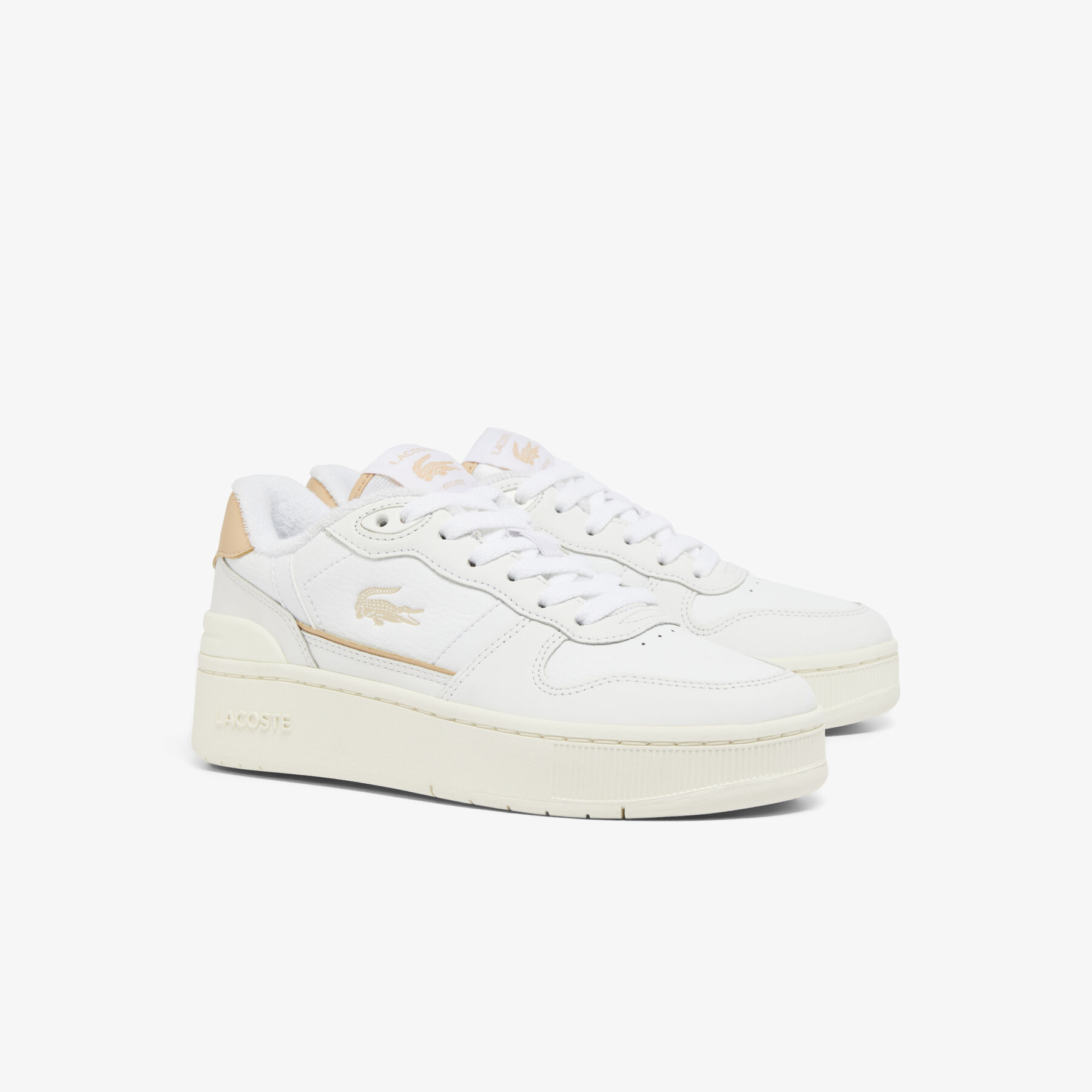 Women's T-Clip Platform Trainers lacoste women s t clip platform trainers