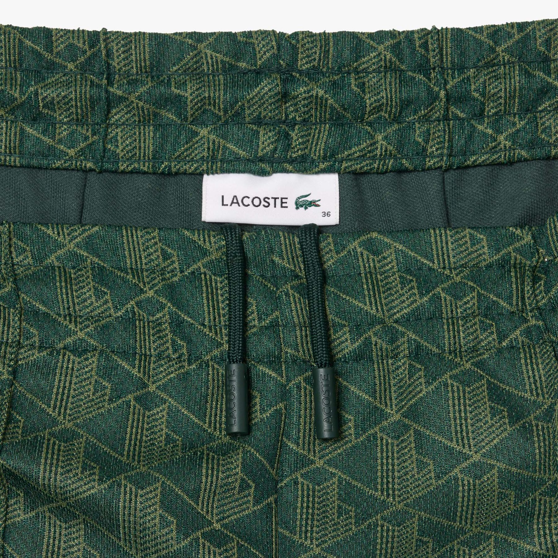 lacoste flared monogram sweatpants