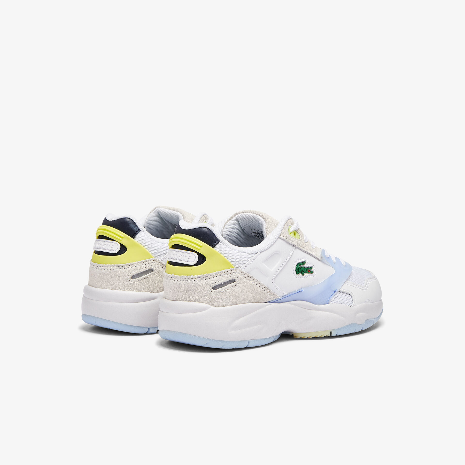lacoste women s storm 96 lo textile and leather trainers