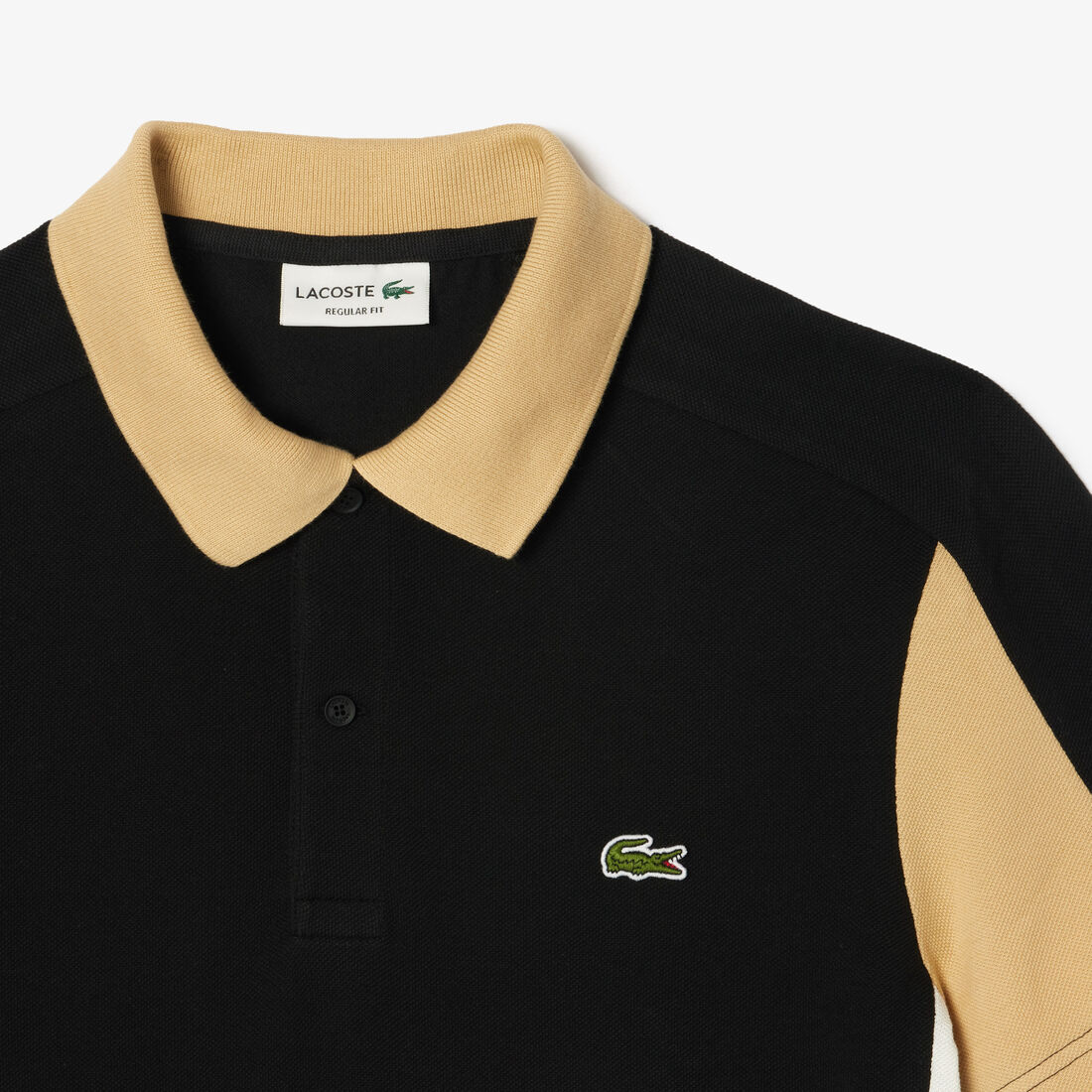 Cotton Pique Colourblock Polo Shirt Cotton Pique Colourblock Polo Shirt