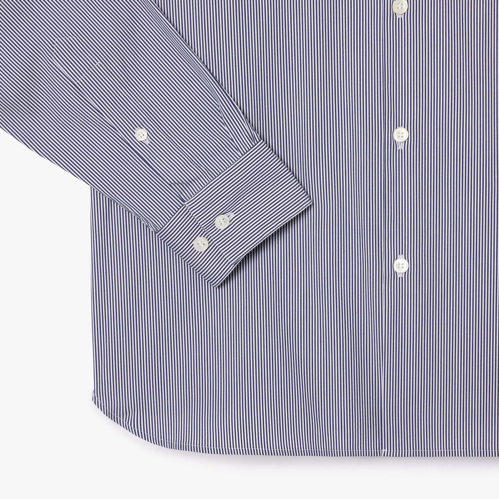 Slim Fit Striped Stretch Poplin Shirt