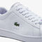 women s lacoste carnaby leather popped heel sneakers