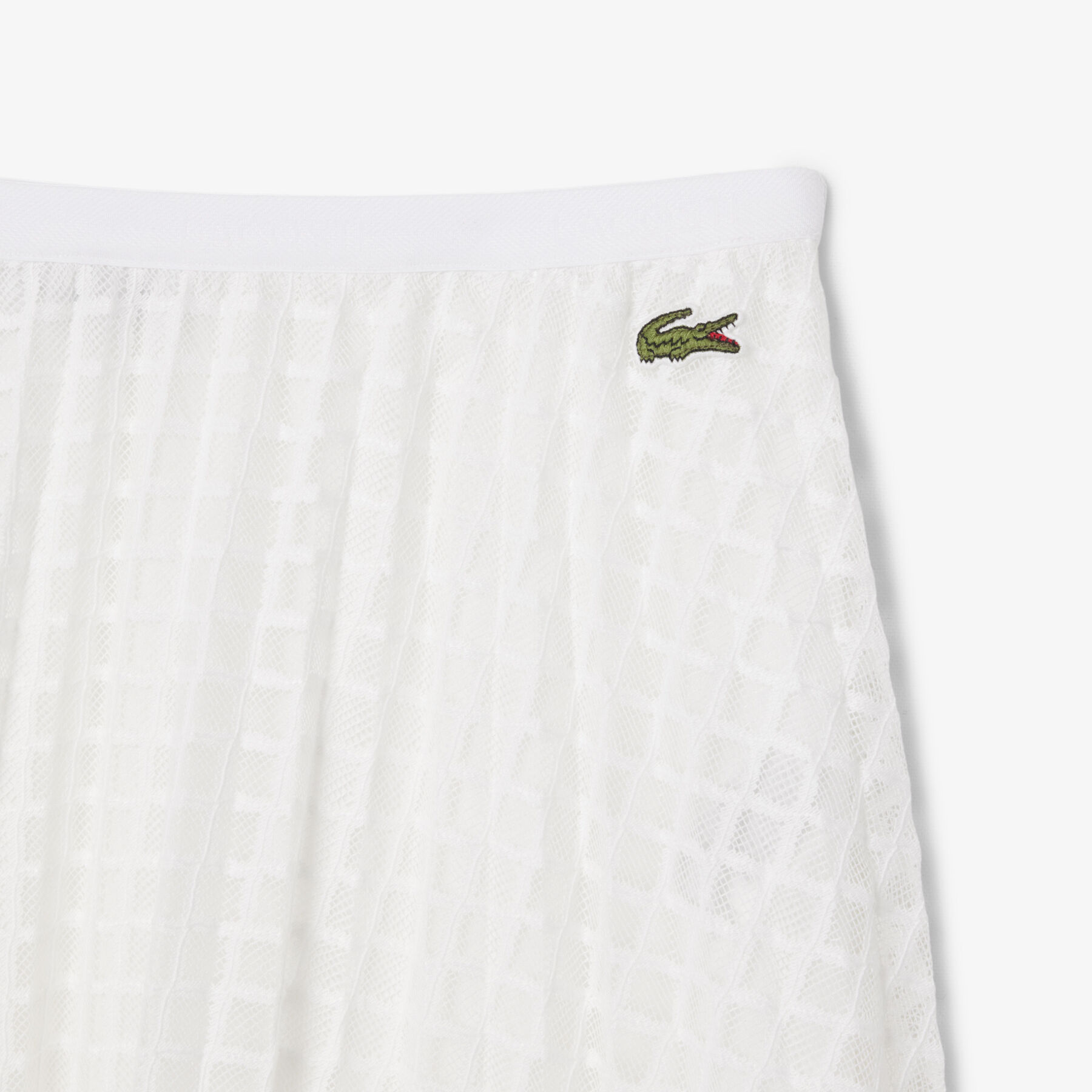 Pleated Lace Skirt lacoste pleated lace skirt