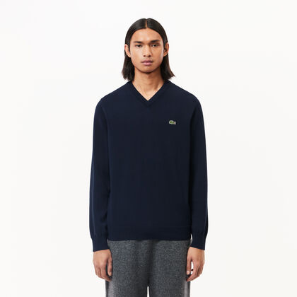 Men's V-neck Organic Cotton Sweater