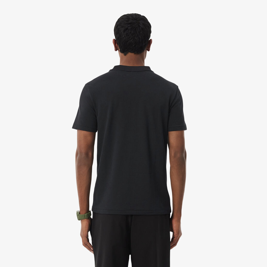 lacoste jacquard branded pique commuter t shirt