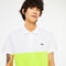 men s lacoste cotton pique colourblock polo shirt