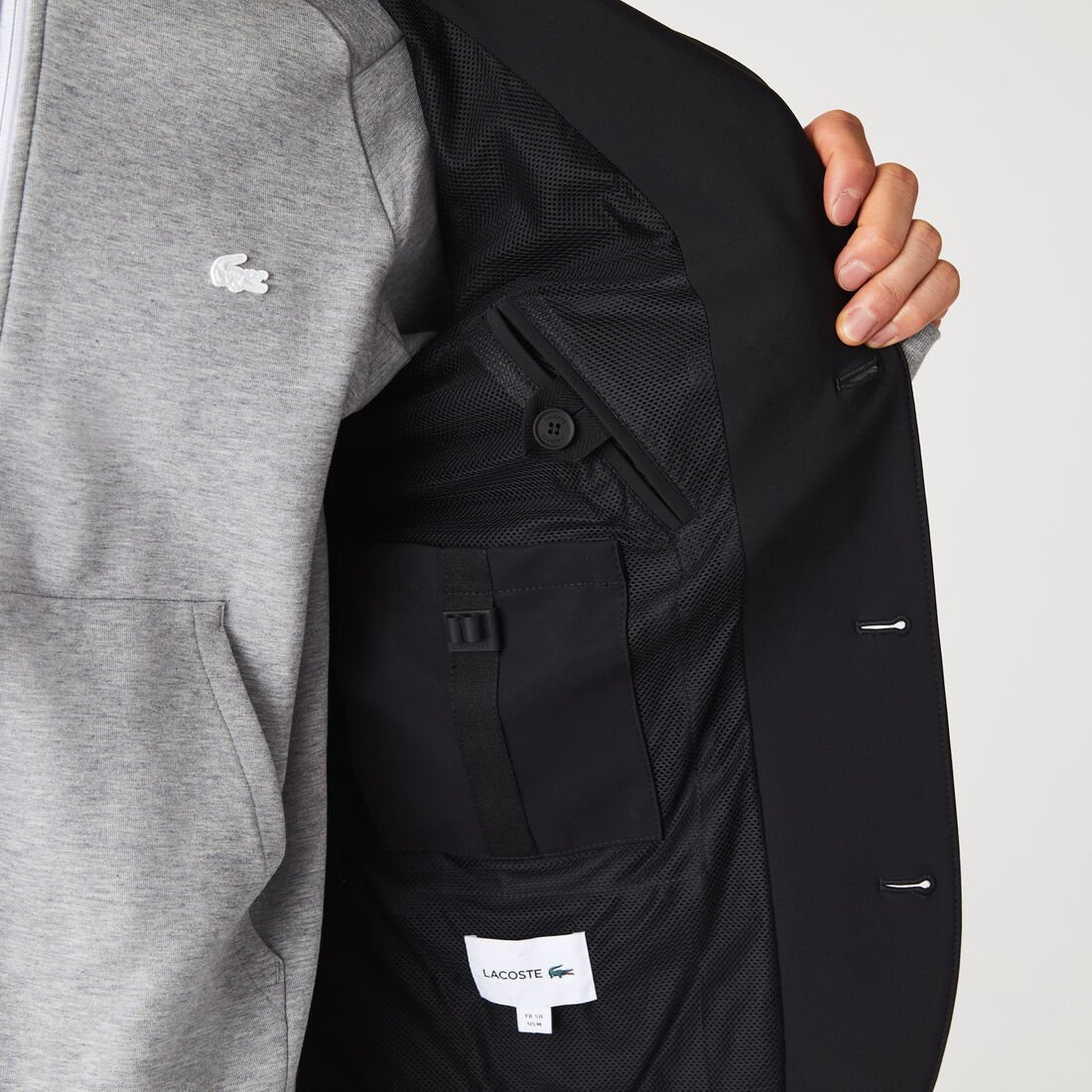 Men’s Zip Pockets Two-Ply Stretch Blazer Men’s Zip Pockets Two-Ply Stretch Blazer