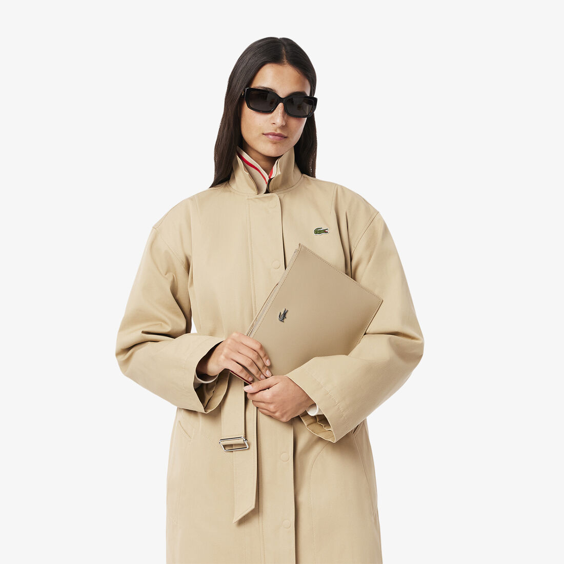 Anna Coated Pique Canvas Pouch Anna Coated Pique Canvas Pouch