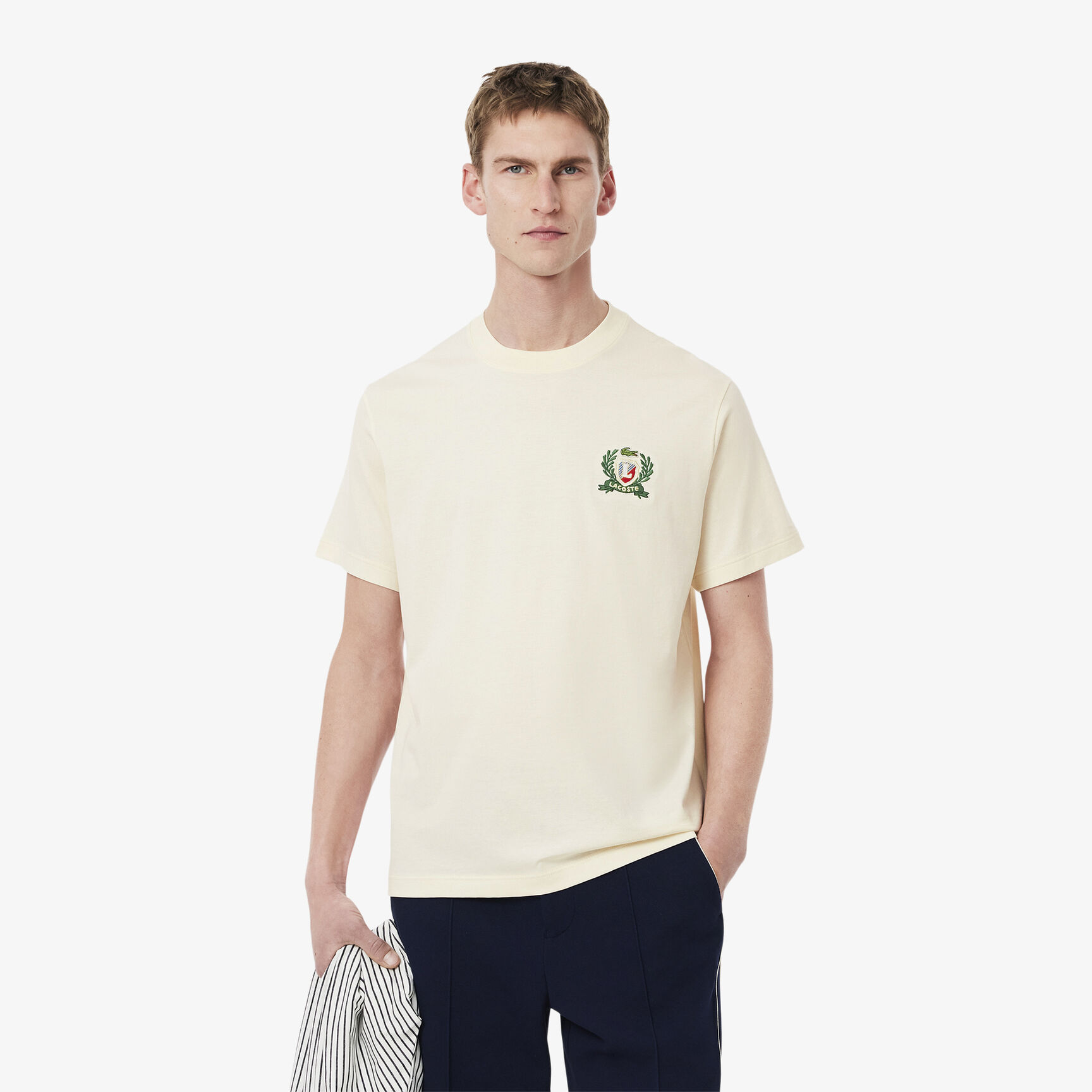 French Made Embroidered Badge T-shirt