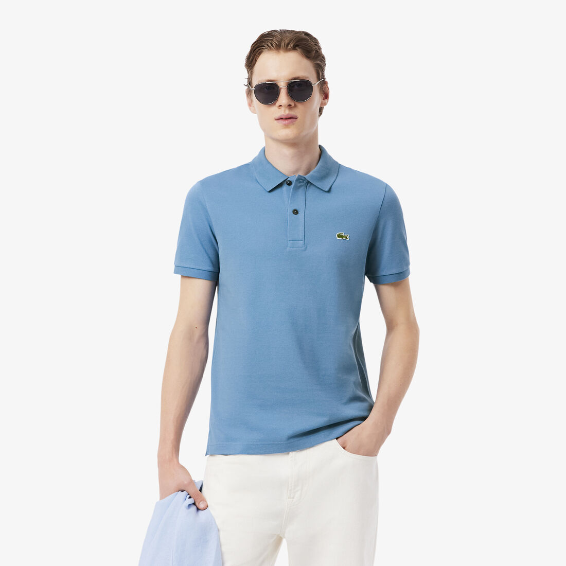 قميص بولو بيكيه بقصة ضيقة L.12.12